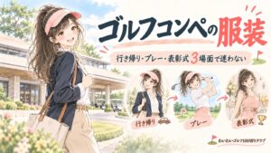 ゴルフコンペの服装|行き帰り・プレー・表彰式の3場面で迷わない(りな)